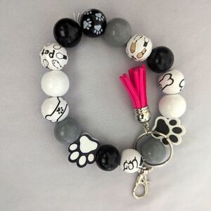 Mans best friend bracelet keychain